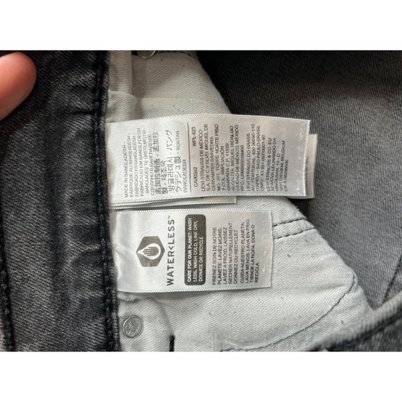 Levi Strauss 514 Mens Gray Straight Fit Jeans W31 L32 Waterless Denim - Picture 4 of 6